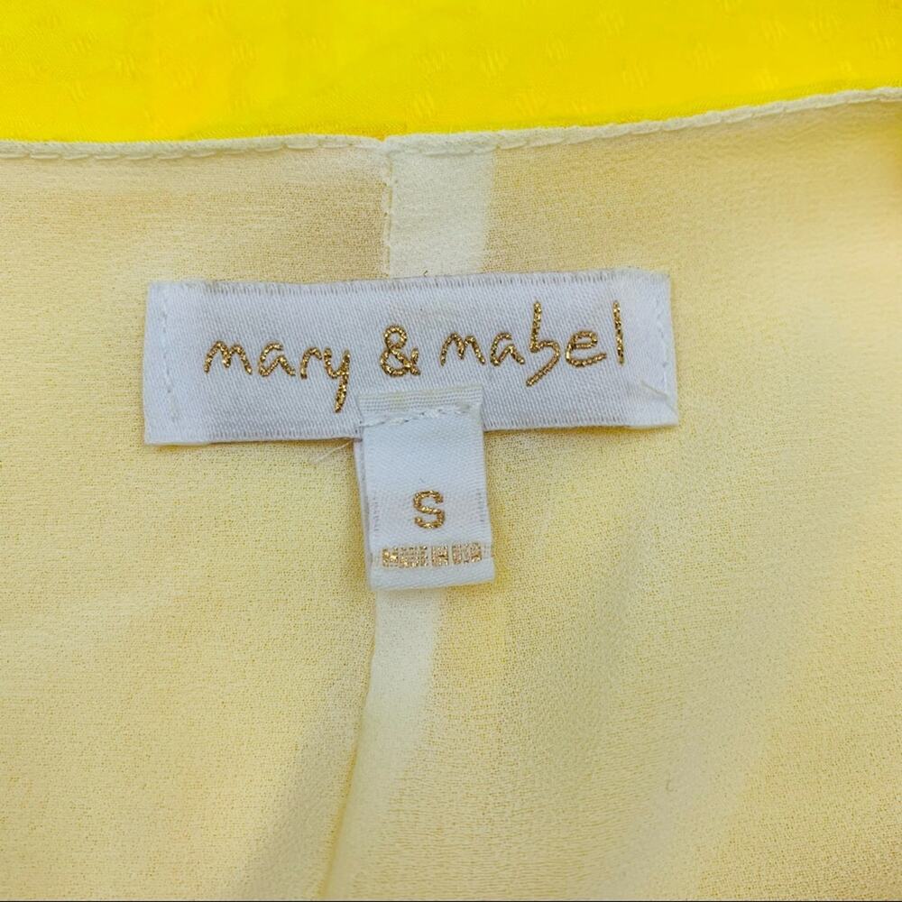 Mary & Mabel Yellow Textured Shirt Dress - Picture 11 of 12